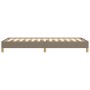 Estructura de cama de tela gris taupe 90x200 cm de vidaXL, Camas y somieres - Ref: Foro24-346790, Precio: 80,05 €, Descuento: %