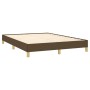 Estructura de cama de tela marrón 140x190 cm de vidaXL, Camas y somieres - Ref: Foro24-346813, Precio: 111,59 €, Descuento: %