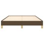 Estructura de cama de tela marrón 140x190 cm de vidaXL, Camas y somieres - Ref: Foro24-346813, Precio: 111,59 €, Descuento: %