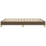 Estructura de cama de tela marrón 140x190 cm de vidaXL, Camas y somieres - Ref: Foro24-346813, Precio: 111,59 €, Descuento: %