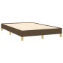 Estructura de cama de tela marrón oscuro 120x200 cm de vidaXL, Camas y somieres - Ref: Foro24-346805, Precio: 100,03 €, Descu...