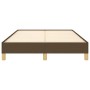 Estructura de cama de tela marrón oscuro 120x200 cm de vidaXL, Camas y somieres - Ref: Foro24-346805, Precio: 100,03 €, Descu...