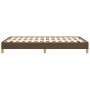 Estructura de cama de tela marrón oscuro 120x200 cm de vidaXL, Camas y somieres - Ref: Foro24-346805, Precio: 100,03 €, Descu...
