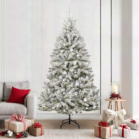 Árbol de Navidad artificial Verde y 210 cm PVC y Metal en Decoración Festiva y Estacional | Comprar online en Foru.es