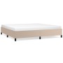Estructura de cama de cuero sintético capuchino 200x200 cm de vidaXL, Camas y somieres - Ref: Foro24-347274, Precio: 140,06 €...