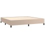 Estructura de cama de cuero sintético capuchino 200x200 cm de vidaXL, Camas y somieres - Ref: Foro24-347274, Precio: 140,06 €...