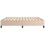 Estructura de cama de cuero sintético capuchino 200x200 cm de vidaXL, Camas y somieres - Ref: Foro24-347274, Precio: 140,06 €...