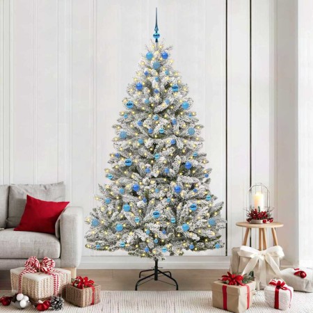 Árbol de Navidad artificial Verde y 210 cm PVC y Metal en Decoración Festiva y Estacional | Comprar online en Foru.es