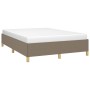 Estructura de cama de tela gris taupe 140x200 cm de vidaXL, Camas y somieres - Ref: Foro24-347169, Precio: 128,07 €, Descuent...