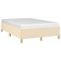 Estructura de cama de tela color crema 120x200 cm de vidaXL, Camas y somieres - Ref: Foro24-347154, Precio: 122,84 €, Descuen...