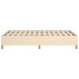 Estructura de cama de tela color crema 120x200 cm de vidaXL, Camas y somieres - Ref: Foro24-347154, Precio: 122,84 €, Descuen...