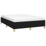Estructura de cama de tela negro 140x190 cm de vidaXL, Camas y somieres - Ref: Foro24-347159, Precio: 103,29 €, Descuento: %