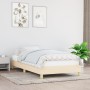 Estructura de cama de tela color crema 90x190 cm de vidaXL, Camas y somieres - Ref: Foro24-346783, Precio: 75,61 €, Descuento: %