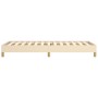 Estructura de cama de tela color crema 90x190 cm de vidaXL, Camas y somieres - Ref: Foro24-346783, Precio: 75,61 €, Descuento: %