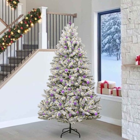 Árbol de Navidad artificial Verde y 240 cm PVC y Metal en Decoración Festiva y Estacional | Comprar online en Foru.es