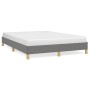 Estructura de cama de tela gris oscuro 140x200 cm de vidaXL, Camas y somieres - Ref: Foro24-346819, Precio: 94,46 €, Descuent...