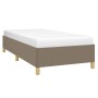 Estructura de cama de tela gris taupe 90x200 cm de vidaXL, Camas y somieres - Ref: Foro24-347137, Precio: 114,44 €, Descuento: %