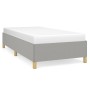 Estructura de cama de tela gris claro 90x200 cm de vidaXL, Camas y somieres - Ref: Foro24-347133, Precio: 93,61 €, Descuento: %
