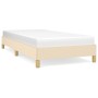 Estructura de cama de tela color crema 100x200 cm de vidaXL, Camas y somieres - Ref: Foro24-346799, Precio: 79,28 €, Descuent...