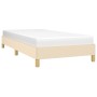 Estructura de cama de tela color crema 100x200 cm de vidaXL, Camas y somieres - Ref: Foro24-346799, Precio: 79,28 €, Descuent...