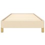 Estructura de cama de tela color crema 100x200 cm de vidaXL, Camas y somieres - Ref: Foro24-346799, Precio: 79,28 €, Descuent...