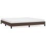 Estructura de cama de cuero sintético marrón 200x200 cm de vidaXL, Camas y somieres - Ref: Foro24-346925, Precio: 104,74 €, D...