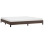 Estructura de cama de cuero sintético marrón 200x200 cm de vidaXL, Camas y somieres - Ref: Foro24-346925, Precio: 104,74 €, D...