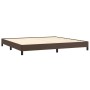 Estructura de cama de cuero sintético marrón 200x200 cm de vidaXL, Camas y somieres - Ref: Foro24-346925, Precio: 104,74 €, D...