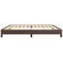 Estructura de cama de cuero sintético marrón 200x200 cm de vidaXL, Camas y somieres - Ref: Foro24-346925, Precio: 104,74 €, D...