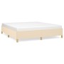 Estructura de cama tela color crema 180x200 cm de vidaXL, Camas y somieres - Ref: Foro24-347186, Precio: 139,97 €, Descuento: %