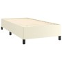 Estructura de cama de cuero sintético color crema 90x200 cm de vidaXL, Camas y somieres - Ref: Foro24-347229, Precio: 74,09 €...