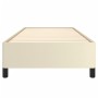 Estructura de cama de cuero sintético color crema 90x200 cm de vidaXL, Camas y somieres - Ref: Foro24-347229, Precio: 74,09 €...