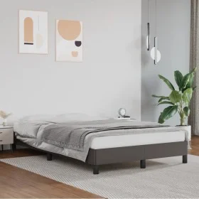 Estructura de cama de cuero sintético gris 120x200 cm de vidaXL, Camas y somieres - Ref: Foro24-346896, Precio: 82,10 €, Desc...