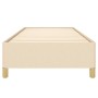 Estructura de cama de tela color crema 100x200 cm de vidaXL, Camas y somieres - Ref: Foro24-347146, Precio: 96,86 €, Descuent...