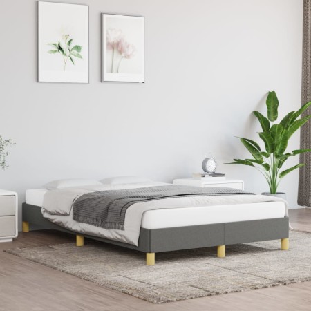 Estructura de cama de tela gris oscuro 120x200 cm de vidaXL, Camas y somieres - Ref: Foro24-346803, Precio: 92,23 €, Descuent...