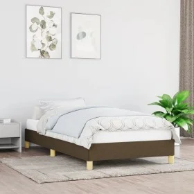 Brown fabric bed frame 90x190 cm by vidaXL, Beds and slatted bases - Ref: Foro24-346781, Price: 73,53 €, Discount: %