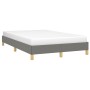 Estructura de cama de tela gris oscuro 120x200 cm de vidaXL, Camas y somieres - Ref: Foro24-346803, Precio: 92,23 €, Descuent...