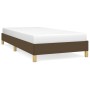 Estructura de cama de tela marrón 90x190 cm de vidaXL, Camas y somieres - Ref: Foro24-346781, Precio: 74,60 €, Descuento: %