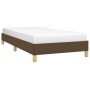 Estructura de cama de tela marrón 90x190 cm de vidaXL, Camas y somieres - Ref: Foro24-346781, Precio: 74,60 €, Descuento: %