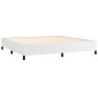 Estructura de cama de cuero sintético blanco 200x200 cm de vidaXL, Camas y somieres - Ref: Foro24-347270, Precio: 140,06 €, D...