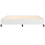 Estructura de cama de cuero sintético blanco 200x200 cm de vidaXL, Camas y somieres - Ref: Foro24-347270, Precio: 140,06 €, D...
