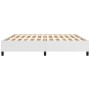 Estructura de cama de cuero sintético blanco 200x200 cm de vidaXL, Camas y somieres - Ref: Foro24-347270, Precio: 140,06 €, D...