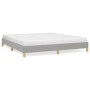 Estructura de cama gris claro tela 180x200 cm de vidaXL, Camas y somieres - Ref: Foro24-346834, Precio: 124,80 €, Descuento: %