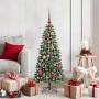 Árbol de Navidad artificial Verde 120 cm PVC, Plástico y Acero en Decoración Festiva y Estacional | Comprar online en Foru.es