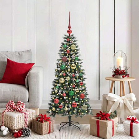 Árbol de Navidad artificial Verde 120 cm PVC, Plástico y Acero en Decoración Festiva y Estacional | Comprar online en Foru.es