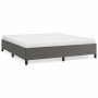 Estructura de cama de cuero sintético gris 200x200 cm de vidaXL, Camas y somieres - Ref: Foro24-347267, Precio: 146,58 €, Des...