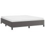 Estructura de cama de cuero sintético gris 200x200 cm de vidaXL, Camas y somieres - Ref: Foro24-347267, Precio: 146,58 €, Des...