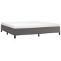 Estructura de cama de cuero sintético gris 200x200 cm de vidaXL, Camas y somieres - Ref: Foro24-347273, Precio: 140,42 €, Des...