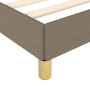 Estructura de cama de tela gris taupe 140x200 cm de vidaXL, Camas y somieres - Ref: Foro24-346822, Precio: 102,72 €, Descuent...