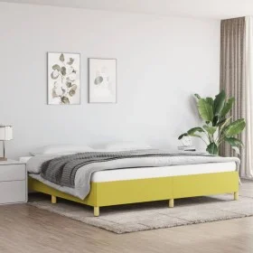 Estructura de cama de tela verde 200x200 cm de vidaXL, Camas y somieres - Ref: Foro24-347196, Precio: 111,70 €, Descuento: %